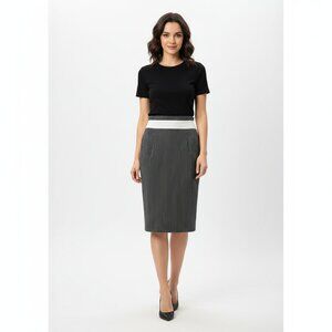 Moschino Black and White Pencil Skirt – Size L